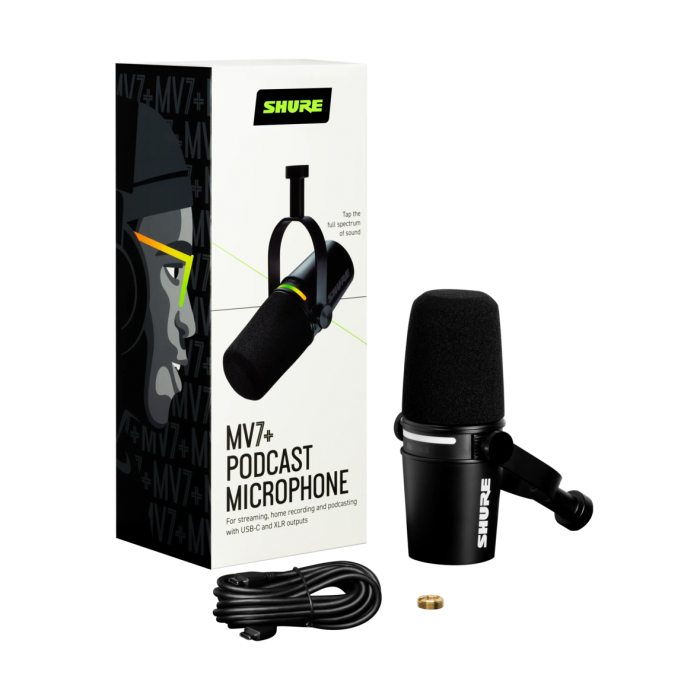 Lançamento Shure para Podcast: MV7+